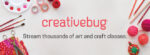 creative bug. stream thousands of art and craft classes. images of craft supplies. click to learn more.