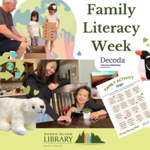 families doing green activities for family literacy week 2025